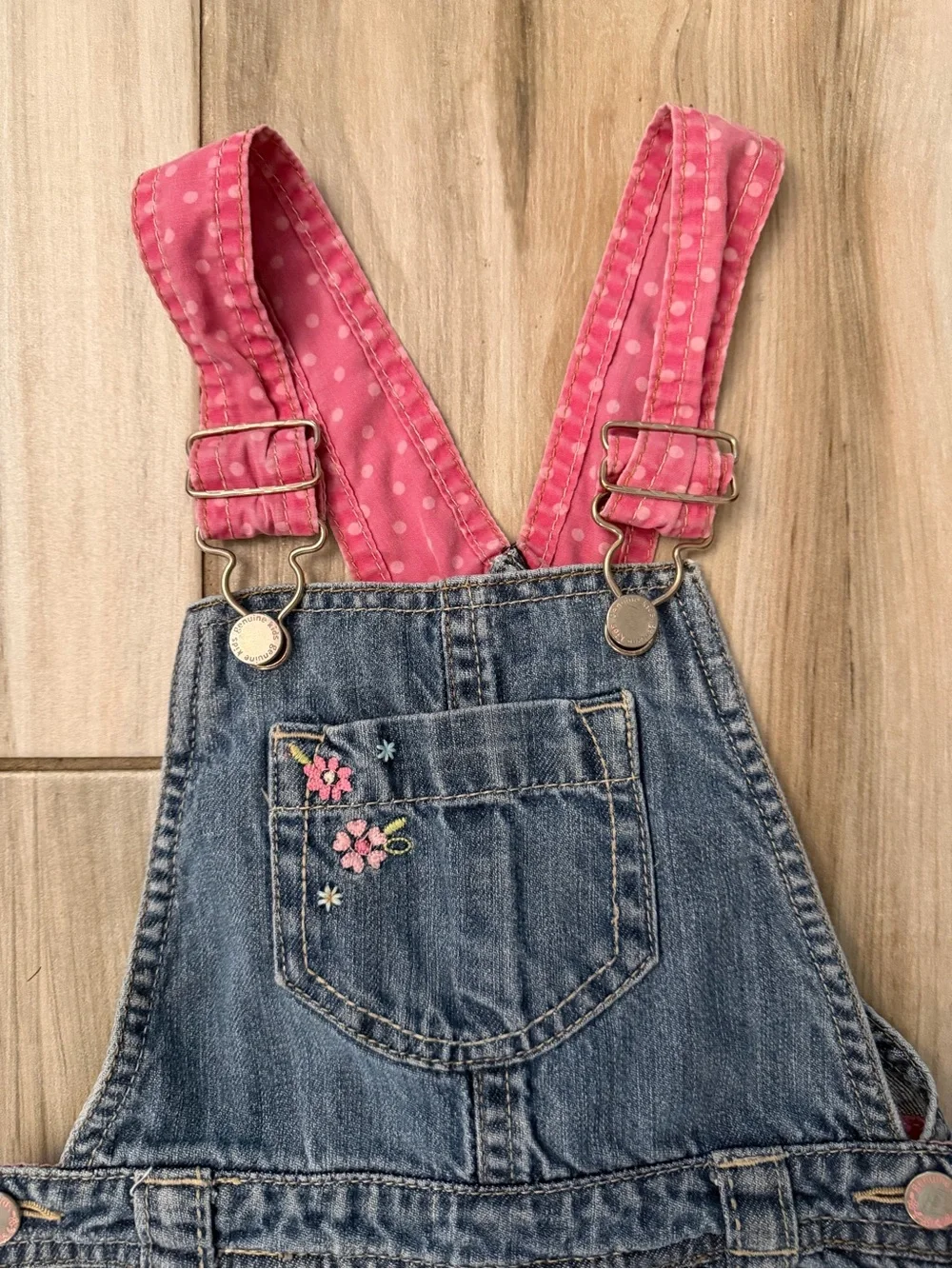 Vintage Y2K Oshkosh Floral Overalls Dress - Picture 2 of 11